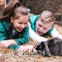 Fotografie Kindershooting mit Kaninchen zu Ostern